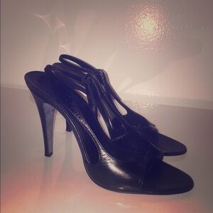 Balenciaga Black Heeled Sandals